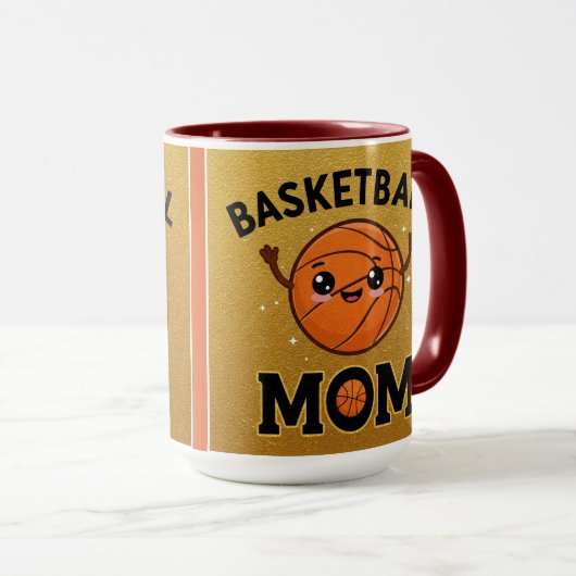 Schattigee Basketbal Mom Combo Mok (Voorkant rechts)