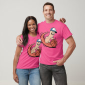 Schattigee basketbalspeler voor basketballiefhebbe t-shirt (Unisex)