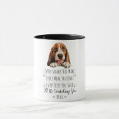 Schattigee Basset Hound Dog Funny Custom Mok (Midden)