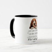 Schattigee Basset Hound Dog Funny Custom Mok (Voorkant links)