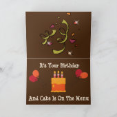 Schattigee Basset Hound op Grappige Verjaardag Kaa Kaart (Binnen)