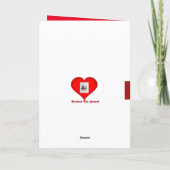 Schattigee Basset Hound op zoek naar een Valentijn Feestdagen Kaart (Achterkant)