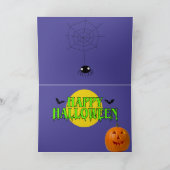 Schattigee Basset Hounds op grappige Halloween-Kaa Kaart (Binnen)