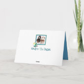 Schattigee basset, palm en zwembad op een grappige kaart (Achterkant)