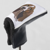 Schattigee Basset-puppy Golfheadcover (3/4 voorkant)