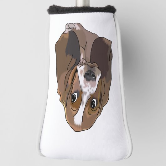 Schattigee Basset-puppy Golfheadcover (Draai 90)