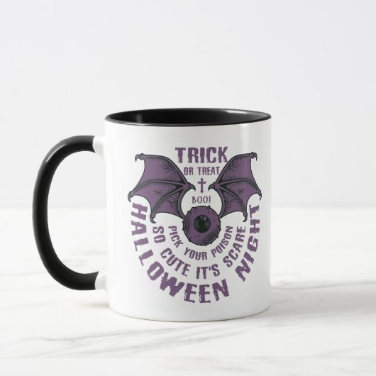 Schattigee Bat Halloween Mok - Trick or treat (Links)