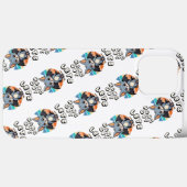 Schattigee Bat Hanging en Retro Sunset | Laten we  Case-Mate iPhone Case (Achterkant (horizontaal))