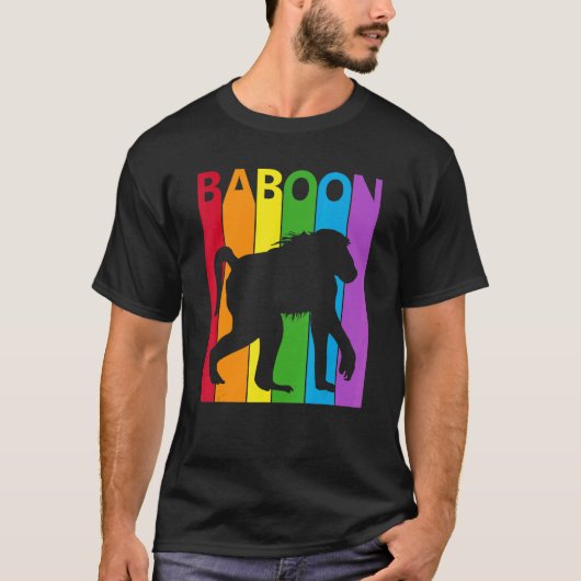 Schattigee baviaan kostuum baviaan dier t-shirt (Voorkant)