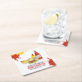 Schattigee BBQ Verjaardagsfeest Custom Kartonnen Onderzetters (Insitu)