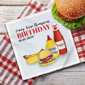 Schattigee BBQ Verjaardagsfeest Custom Servet