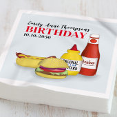 Schattigee BBQ Verjaardagsfeest Custom Servet