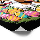 Schattigee Beagle Bunny Ears Easter Egg Hunt Happy Poster (Hoek)