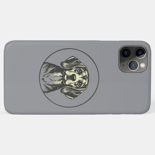 "Schattigee Beagle Dog Phone Case voor iPhone 11 P (Achterkant (horizontaal))