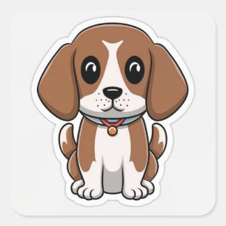 Schattigee Beagle Dog sticker