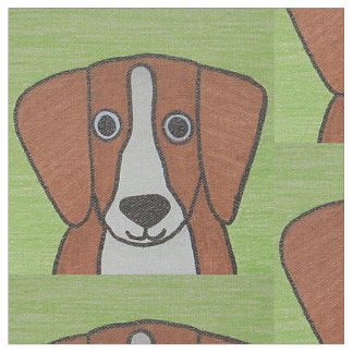 Schattigee Beagle Gedrukte Stof