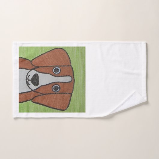 Schattigee Beagle handdoek set (Handdoek)