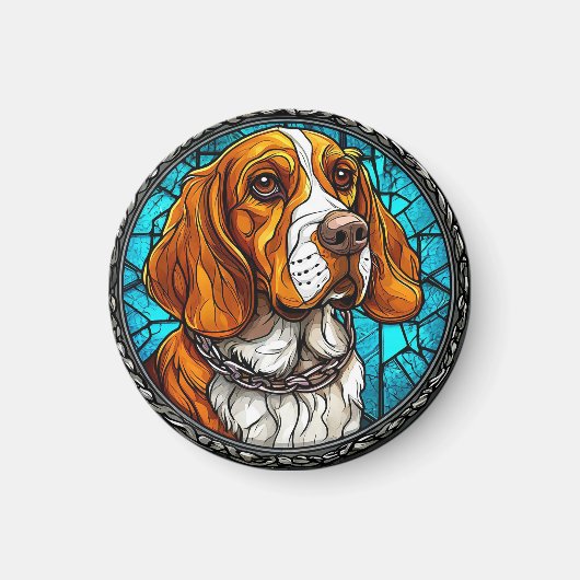 Schattigee Beagle hond Magneet (Voorkant)