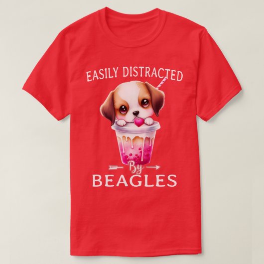 Schattigee beagle honden 2 t-shirt (Design voorkant)