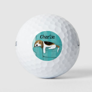 Schattigee Beagle Hondenliefhebber Custom Golfballen