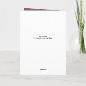 Schattigee Beagle Hound Dog Je maakt mijn staart w Feestdagen Kaart (Achterkant)