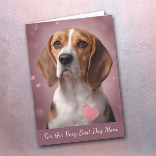 Schattigee Beagle Hound Dog Je maakt mijn staart w Feestdagen Kaart