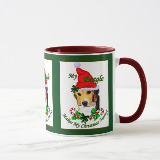 Schattigee Beagle kerstcadeaus Mok