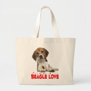 Schattigee Beagle Lover Gift Puppy Dog Grote Tote Bag