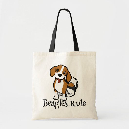 Schattigee Beagle Lover Gift Puppy Dog Tote Bag (Voorkant)