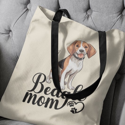 Schattigee Beagle Moeder Gift Grappige Cartoon Pup Tote Bag