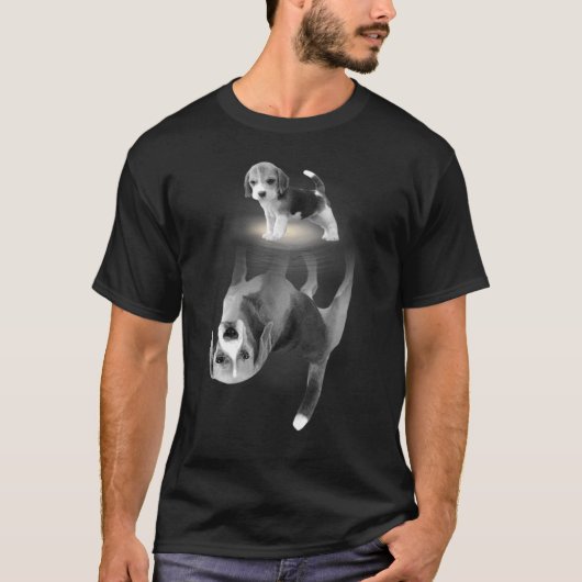 Schattigee Beagle Mom T-shirt Dog Mom Moederdag (Voorkant)