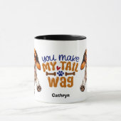 Schattigee Beagle Puppy maak je mijn staart wag Mok (Midden)