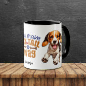 Schattigee Beagle Puppy maak je mijn staart wag Mok