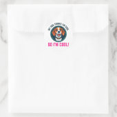 Schattigee beagle ronde sticker (Tas)