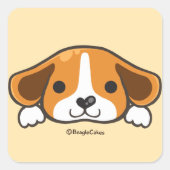 Schattigee Beagle Sticker (Voorkant)