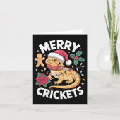 Schattigee Bearded Dragon Christmas Pun Kaart (Voorkant)