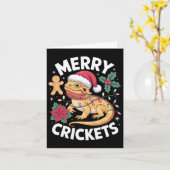 Schattigee Bearded Dragon Christmas Pun Kaart (Gele Bloem)
