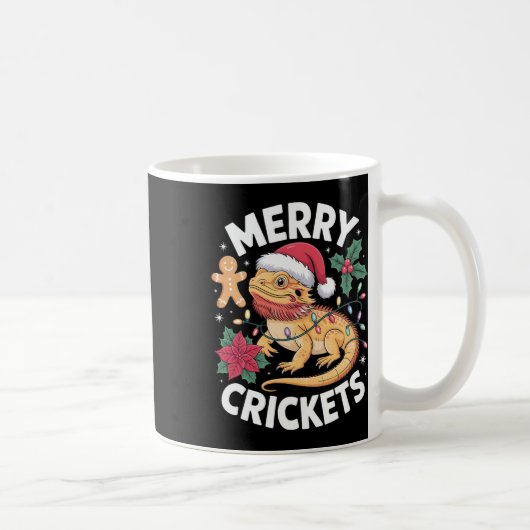 Schattigee Bearded Dragon Christmas Pun Koffiemok (Rechts)