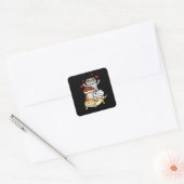 Schattigee Bearded Dragon Pogona Vierkante Sticker (Envelop)