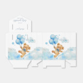 Schattigee Bearly Wait Blue Boy Baby shower Sprink Bedankdoosjes (Uitgevouwen)