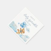Schattigee Bearly Wait Blue Boy Baby shower Sprink Servet (Hoek)