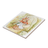 Schattigee Beatrix Potter, Mrs Rabbit, Custom Tege Tegeltje (Zijkant)