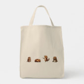 Schattigee Beaver Canvas tas (Achterkant)