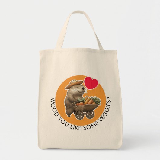 Schattigee Beaver Canvas tas (Voorkant)