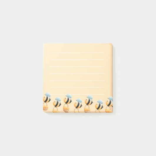 Schattigee bee 3 "x3" post-it notities post-it® notes (Voorkant)