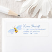 Schattigee Bee Art antwoord adresetiketten Etiket (Insitu)