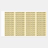 Schattigee Bee Baby Waarschuwing Honing Deksel Vei Labels (Vel)