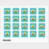 Schattigee Bee gepersonaliseerde Sticker (Vel)
