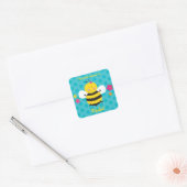 Schattigee Bee gepersonaliseerde Sticker (Envelop)