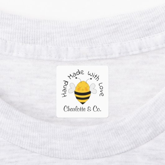 Schattigee Bee Handmade Met Liefde Product Geperso Labels (Aangebracht)